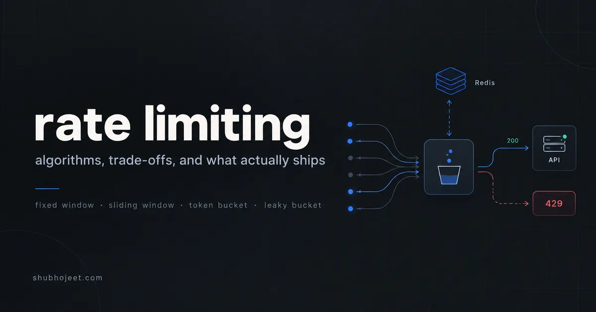 Cover image for How Rate Limiting Actually Works